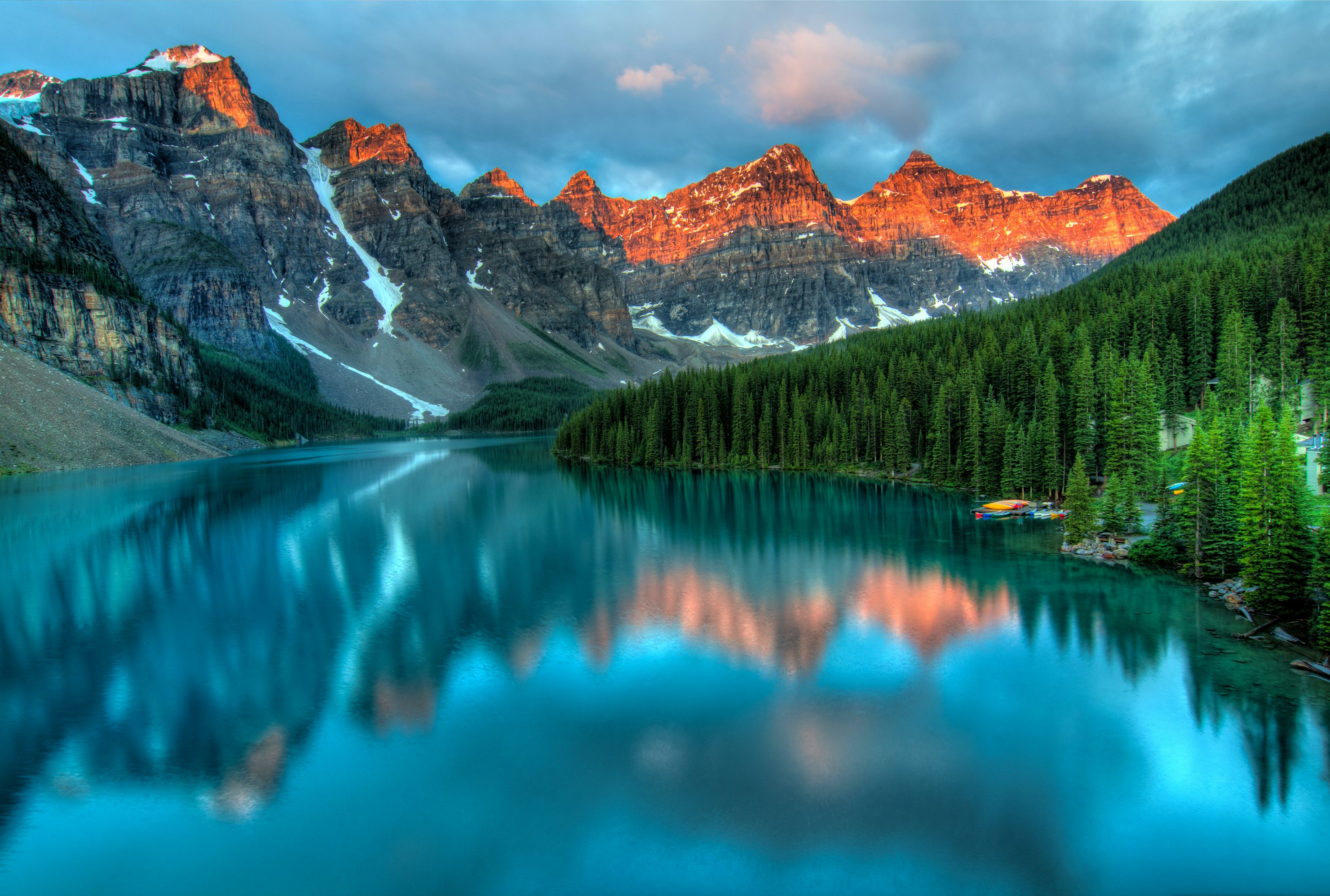 Sunrise over the Canadian Rockies
